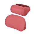 thumbnail image 2 of Kit de almohada de apoyo para la espalda y el cuello para el coche, de piel sintética transpirable, para el coche. rojo, 2 of 8