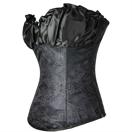 

NECHOLOGY Corset Tops For Women Bustier Shapewear Lingerie Lace Waist Push Up Bodysuit Compression Garment after Liposuction Underwear Black X-Large