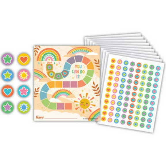 Sunshine Rainbow Reward Trackers with Stickers [TCR6868]