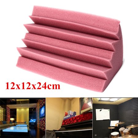 1 Pack Bass Trap Acoustic Studio Foam Sound Absorber Soundproofing Corner Wall 4.7'' x 4.7'' x (Best Fabric For Bass Traps)