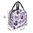 thumbnail image 3 of Honeii music Skull record mike Print Lunch Bag Women, Lunch Box Lunch Bag for Women Adult Men, Small Leakproof Cute Lunch Tote Large Capacity Reusable, 3 of 8