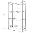 UMORNING 5 Gallon Water Cooler Jug Rack for 8 Bottles, 4Tier