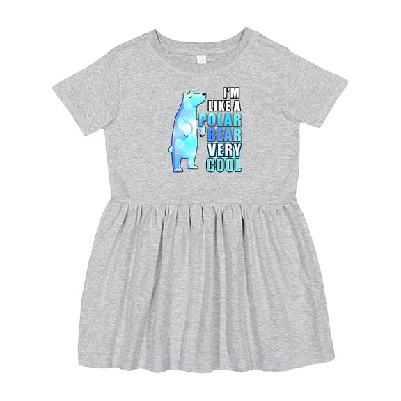 Inktastic Funny Polar Bear Girls Toddler Dress