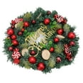 thumbnail image 3 of Outdoor Christmas Wreath, Reusable Christmas Wreath Add Festival   for Front Door, 3 of 7
