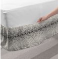 thumbnail image 2 of Modern Bed Skirt, Halftone Inspired Setting of Repeating Polka Dots Abstract Elements, Elastic Bedskirt Dust Ruffle Wrap Around for Bedding Decor, 4 Sizes, Charcoal Grey Eggshell, by Ambesonne, 2 of 2