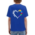thumbnail image 6 of Dad Support Alone Puzzle You'll Never Walk Double Sided Different Design T-Shirt, OdeJous Blue T-Shirt S, 6 of 7