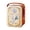 A002- Red, variant on Small Storage Box | Decorative Small Metal Box with Lid | Party Favor Box for Snacks and Keepsakes, 4X3.5X2.5 in