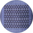thumbnail image 1 of Ahgly Company Indoor Round Oriental Blue Industrial Area Rugs, 5' Round, 1 of 4