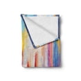 thumbnail image 2 of Urban Soft Flannel Fleece Throw Blanket, Silhouette of a Love Couple in Street Rainy Day Romance in Urban City Life Design, Cozy Plush for Indoor and Outdoor Use, 50" x 70", Multicolor, by Ambesonne, 2 of 6
