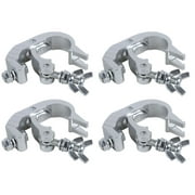 (4) Chauvet DJ CLP-06 360 Degree Lighting Light Clamp for 2" Truss 220lb Capaci