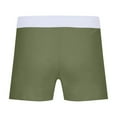 thumbnail image 6 of Men'S Swim Shorts Zipper Pocket Type Flat Corner Men'S Swim Beach Pants Sexy Solid Color Rope Tight,Size L, 6 of 9