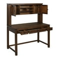 thumbnail image 2 of Baton Rouge Desk with Hutch in Brushed Walnut Engineered  Wood- 2 Cartons, 2 of 9
