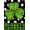 -, variant on Home Decorative Welcome St. Patricks Day Garden Flag, Lucky Shamrock Clover Yard Polka Dots Outside Decoration, Luck Irish Outdoor Small Decor Double Sided 12x18