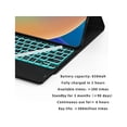 thumbnail image 4 of Étui Tactile Rétroéclairé avec Clavier pour iPad 10e Génération 10,9 Pouces 2022 Pavé Tactile Multi-Touch - Clavier Sans Fil Détachable avec Porte-Crayon, 4 of 7