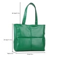 thumbnail image 2 of Padded Handbag Lady Lattice Solid Color Top-handle Bag Large Capacity Luxury, 2 of 7