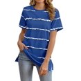 thumbnail image 1 of Womens Summer Short Sleeve Crew Neck T Shirts Loose Casual Tee Tops, 1 of 4