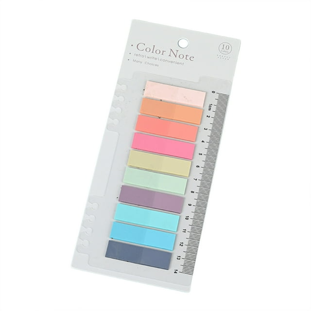 200 Pcs Onglets Adhésifs, 1 Feuille Onglets de Bande, Notes Adhésives Inscriptibles avec Règle pour Marquage de Page, Bloc-Notes de Liste de Tâches, Fournitures pour Enseignants pour Classe et Lycées, Argent