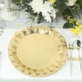 thumbnail image 2 of BalsaCircle 25 Gold Geometric Round 12" Metallic Disposable Dinner Salad Paper Plates Party Events, 2 of 8