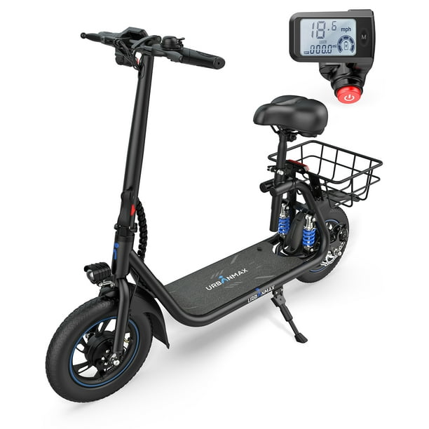 URBANMAX C1 Pro Electric Scooter Adults with Dual Shock Absorbers Up to