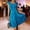 *Blue, variant on ClodeEU Women's Velvet Sleeveless Dress with Ruffle Collar ,Elegant Slim Fit Dress Blue,Womens Plus XXL