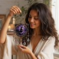 thumbnail image 7 of Halloween Crystal Wind Chime, Lightweight Acrylic Build, Silent Swaying Beads, Spooky Motif, Easy Window Wall Hanging (Witch), 7 of 7