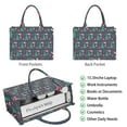 thumbnail image 2 of Large Capacity Tote Bag,Dark Blue Christmas Pattern Handbag Fashion Luxury Tote Bag,15.7"x13"x 5.1" Inches,Laptop Compatible, 2 of 6