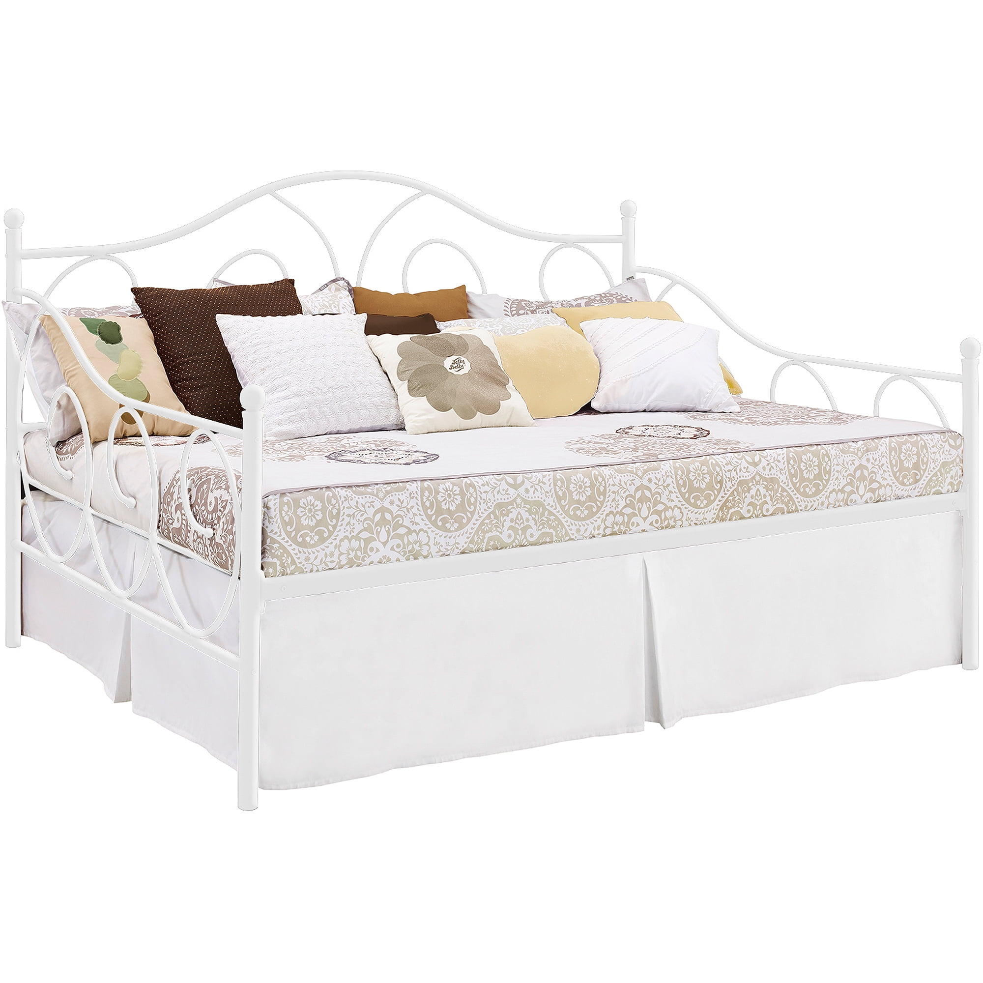 Dhp Victoria Metal Daybed Finial Design Full Size Multiple Colors Dhp Victoria Metal Daybed Finial Design Full Size Multiple Colors