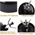 thumbnail image 4 of 2 Pack- 6 Fins Blade Replacement Parts for Nutri Ninja Blender BL660 BL770 BL740 BL771 BL772 BL773CO Extractor Blade for Ninja 16oz Cup, 4 of 7