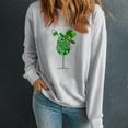 thumbnail image 3 of Charella Sweatshirts for Women St Patricks Day Decorations Long Sleeve Crewneck Tops 2025 Trendy T-shirt,Gray,M, 3 of 5