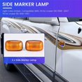 thumbnail image 4 of 2PCs Fender Turn Signal Side Marker Lamp Light for Toyota Land Cruiser 80 1990-1997 100 1998 - 2004, 4 of 5