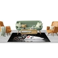 thumbnail image 2 of Playing Cards Rugs, Casino Rugs, Modern Rug, Accent Rug, Salon Decor Rug, Runner Rug, Gift For Him, Step Rug, 3D Printed Rug, Area Rug, 3.3'x5' - 100x150 cm, 2 of 7