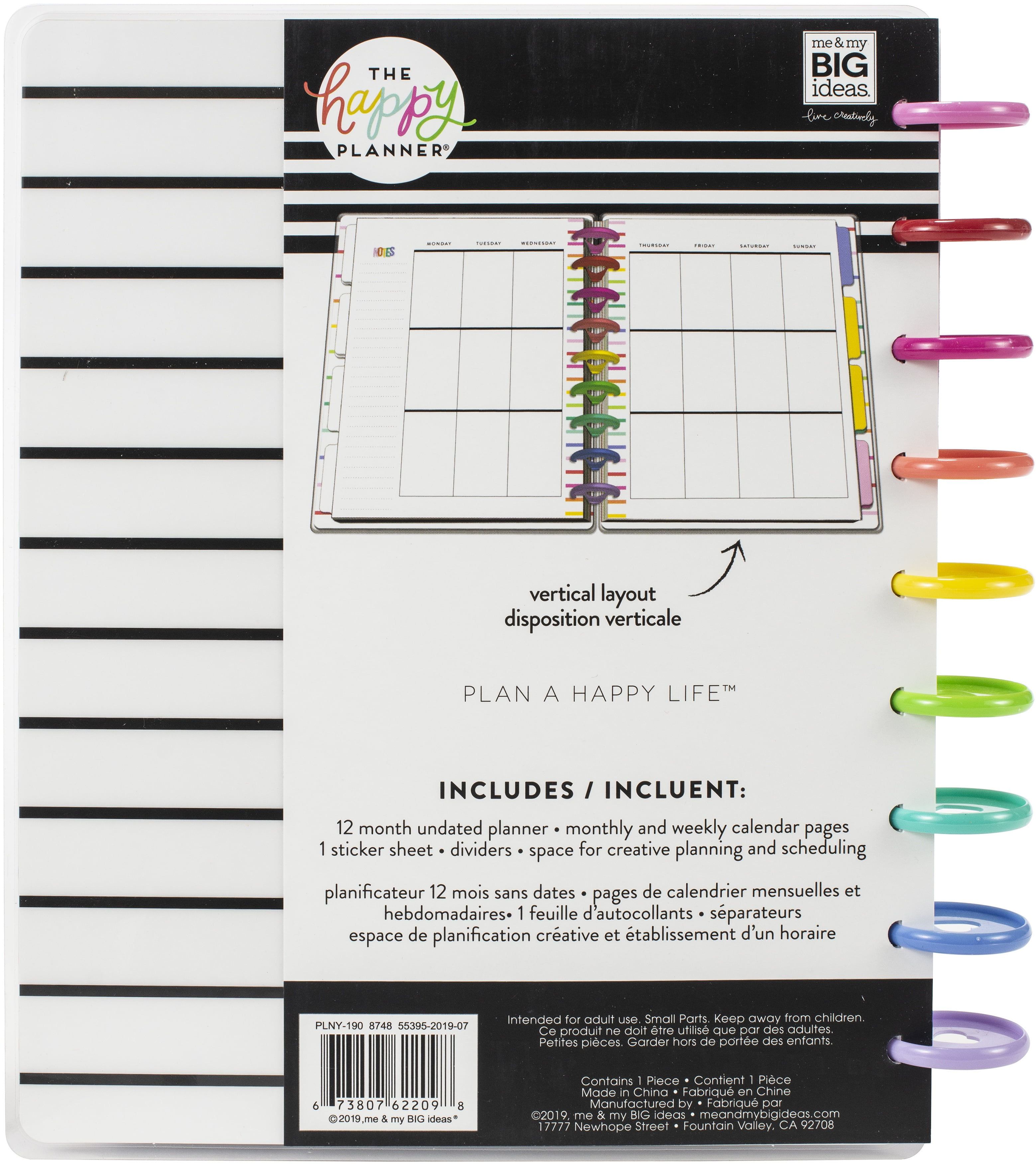 Mini Half Year Calendars DIY Sticker Label-Learning 2020 Table Schedule Planner 
