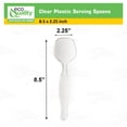 thumbnail image 3 of Clear Plastic Disposable Serving Spoons Large 8.5 inches Serving Utensils Heavy Duty Ideal for Soups, Salads Buffet Catering Restaurants Party Weddings - Pack of 288, 3 of 8