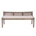 thumbnail image 2 of Contemporary Home Living Low Profile Framed Cane Bench - 52.5" - Brown, 2 of 4