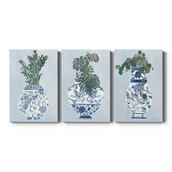 Moonlight Vase I Premium Gallery Wrapped Canvas - Ready to Hang - 8 x 12 Each