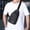 Black, variant on 100Fens Sling Bag For Men Women Shoulder Backpack Chest Bags Crossbody Daypack With Earphone Hole For Hiking Camping Outdoor Trip