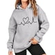 thumbnail image 1 of Gibobby Sudadera oversize mujer, Sudaderas para mujer, sudadera corta de forro polar de otoño(Gris,M), 1 of 3