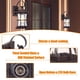 thumbnail image 3 of Lámpara de pared exterior Frelii, 2 unidades, color bronce frotado con aceite, impermeable, 3 of 7