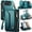 Green, variant on Crossbody Wallet Case for iPhone Duo, RFID Blocking PU Leather Cover with 6 Card Slots & Zipper Pocket, Detachable Shoulder Wrist Strap for Women
