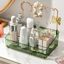 Miogawg Jewelry Stand Holder Organizer, Necklace Holder With Tray, Hooks Necklaces Hanging Small Jewelry Display Storage Tower Tray For Bracelets Earrings Watches