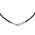 thumbnail image 1 of Pre-Owned Hermes Jumbo Choker Bracelet in Black with Silver Hardware, Leather and Metal,..., 1 of 6