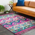 thumbnail image 2 of Surya Love Indoor Area Rug - Bright Pink / Navy, 2 of 3
