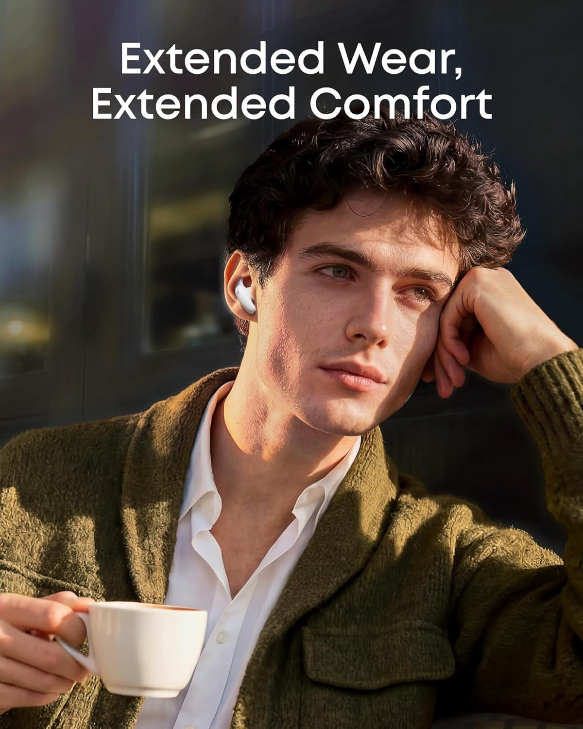 Soundcore by Anker Liberty Buds, Semi-in-Ear Earbuds, with Real-Time Adaptive ANC, Spatial Audio, 30H Playtime, Fast Charging, Translation, Wireless Bluetooth Headphones