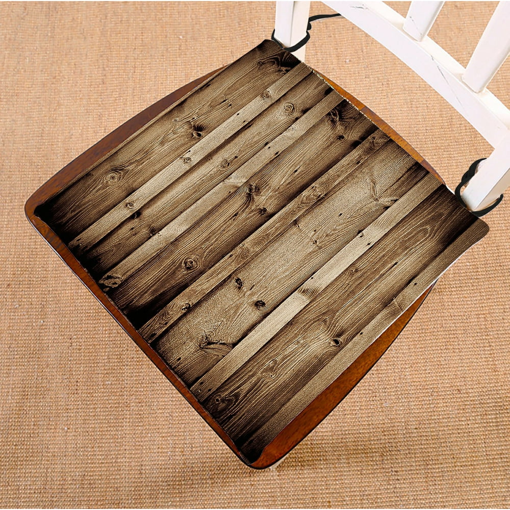 GCKG Vintage Rustic Knotty Old Barn Wood Chair Pad Seat Cushion Chair