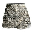 thumbnail image 6 of XIAOCHA Women's Disco Dot Athletic Skirt High Waist Split Hem Skort Stretchy Trendy Pickleball Skort, 6 of 6