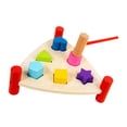thumbnail image 4 of yingyy Interactive Wooden Pound Toy Hammer Game Colorful Pounding Bench Toy With Mallet For Educational Fun Activities Etc. Triangle, 4 of 6