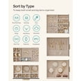 thumbnail image 4 of Joyero SONGMICS de 5 capas con 3 cajones laterales y ventana de cristal, 4 of 8