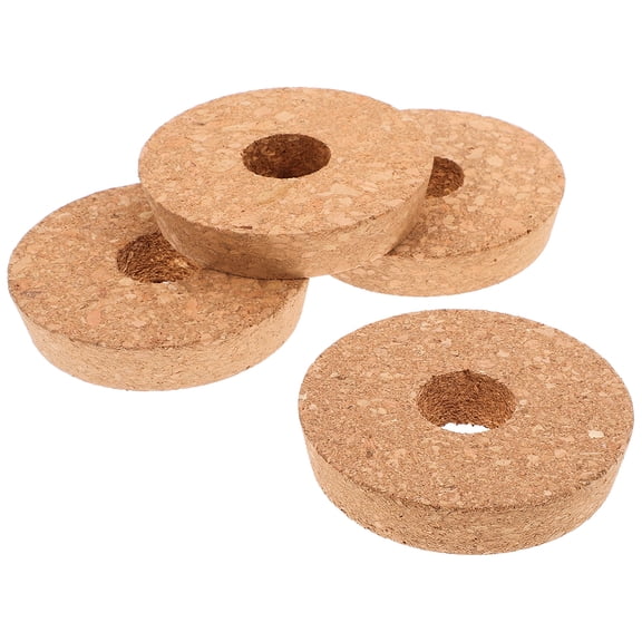 Zehuanyu  4 Pcs Hollow Lid for Vase Terrarium Cork Large Containers Khaki