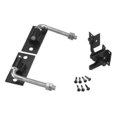 Black Steel Flat Wall Fence Gate Hardware Kit