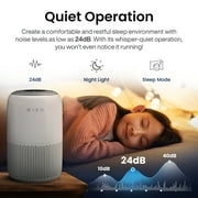 Miko Ibuki + Air Purifier for Large Room up to 1200 Sqft - H13 True HEPA Air Cleaner for Pet Hair, Odors, Dust, Pollen for Home